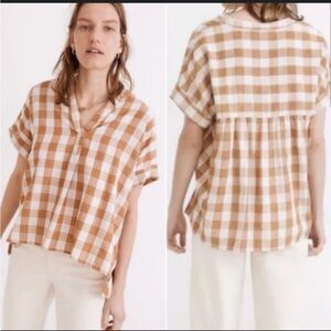 Madewell gingham top